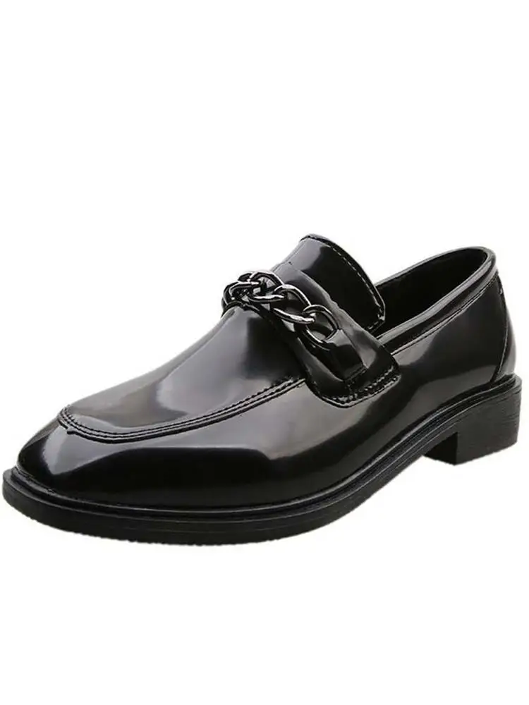 

All-Match British Style Shoes Woman Flats Round Toe Autumn Casual Female Sneakers Loafers With Fur Oxfords Preppy Dress Winter