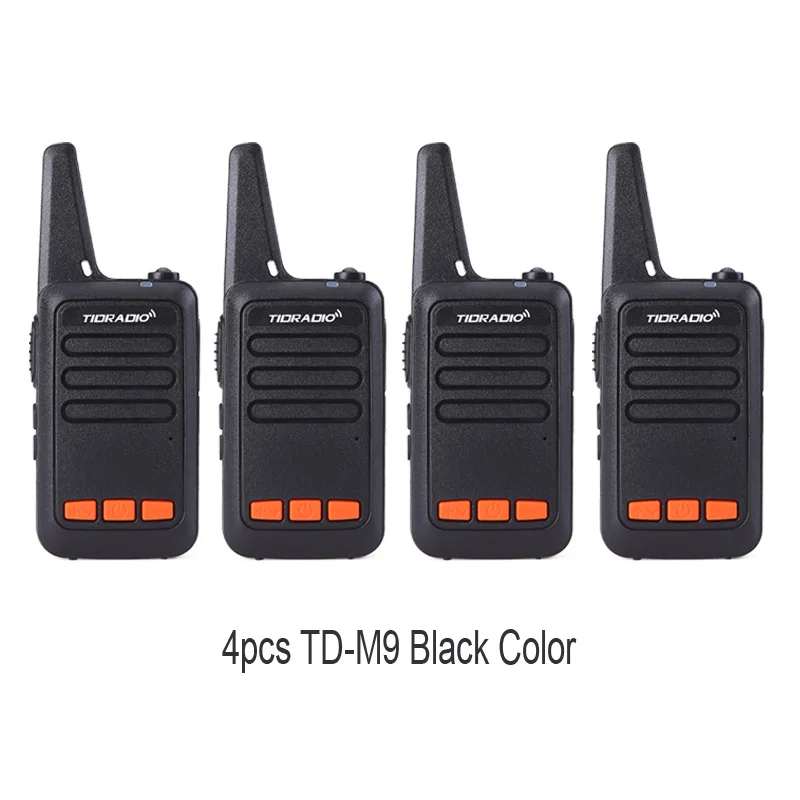 4XBlack 4 шт./лот мини-рация детская радиостанция рация для охотыTID TD-M9 двухсторонний радиоприемник рождественский подарок портативное радио hfwbz - Цвет: 4XBlack