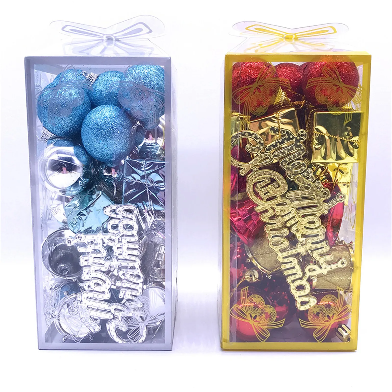 

32 Pieces Christmas Ball Ornaments Xmas Tree Ball Bauble Hanging Home Party Ornament Decor Box Wholesale Kawaii Accessories
