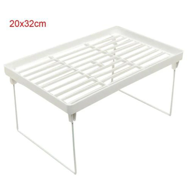 1 шт. полка для хранения кухни складной Штабелируемый Органайзер кухонный шкаф