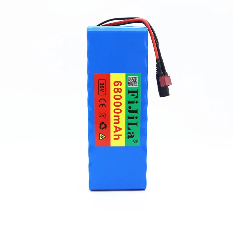 36V 68Ah10S2P 18650 Rechargeable battery pack 68000mAh modified Bicycles electric vehicle 42V Protection PCB+42V Charger | Электроника