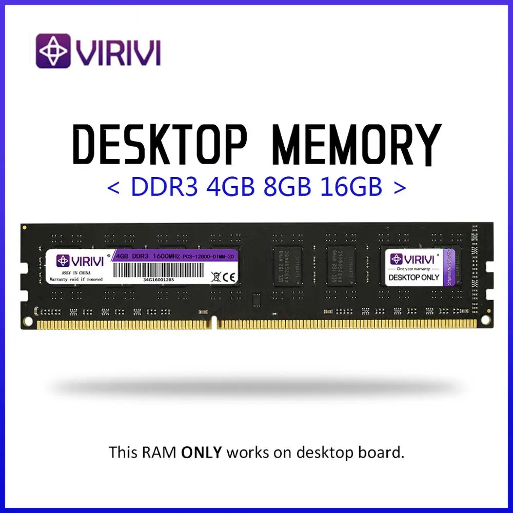 Оперативная память для настольного компьютера VIRIVI DDR3 DDR4 DDR2 2G 4 ГБ 8 1333 1600 800 2133 2400