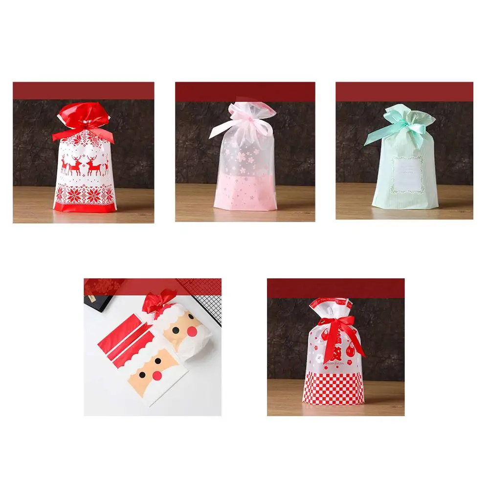 50 шт./упак. на Хэллоуин Рождество яркие подарочные пакеты куки Merry для