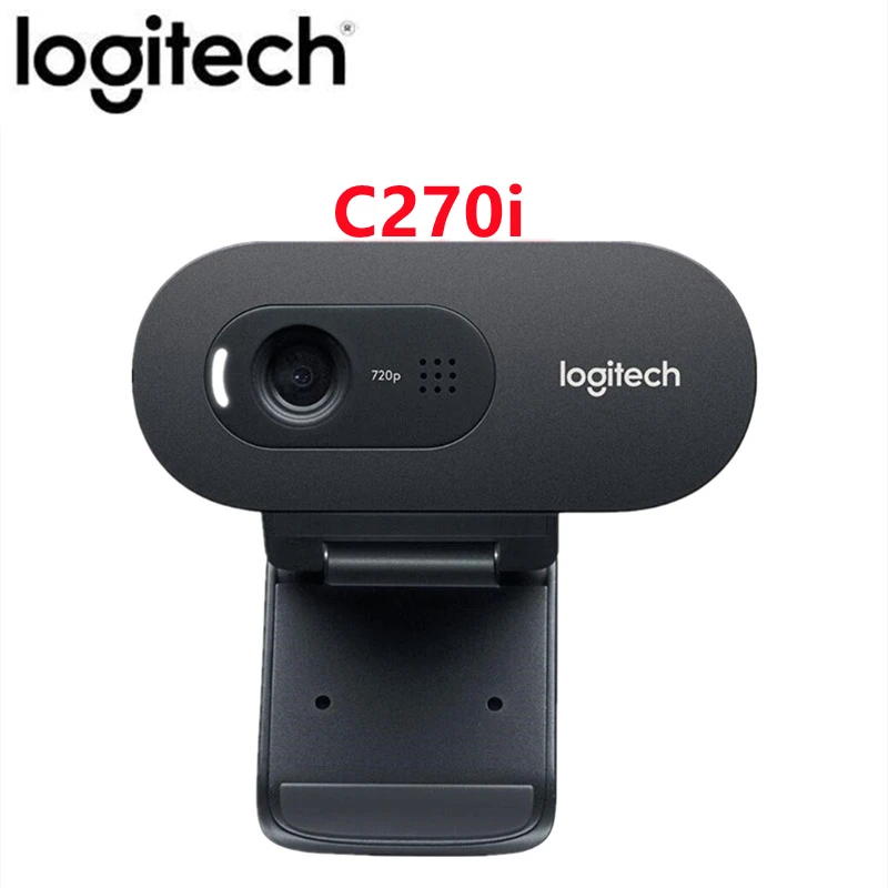 Logitech Camera C270/C270i HD USB Webcam Remote Meeting With Microphone no need to install Driver Notebook Computer | Компьютеры и