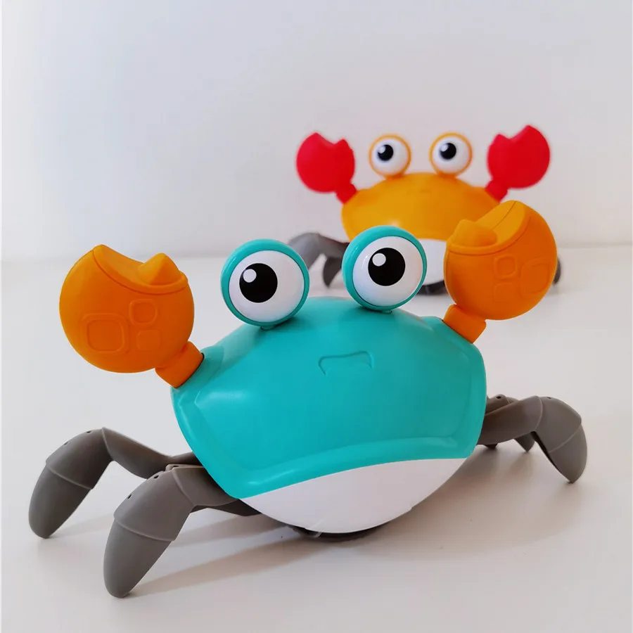 Big Crab Baby Bath Toys Clockwork Water Toys Classic Game Summer Outdoor Beach Toys For Kids Drag toddler Bath Tub Toys