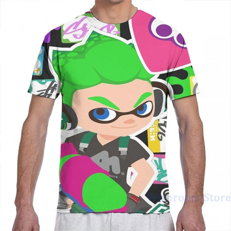 Splatoon 2 - Inkling мальчик для мужчин футболка женщин со сплошным принтом Модная