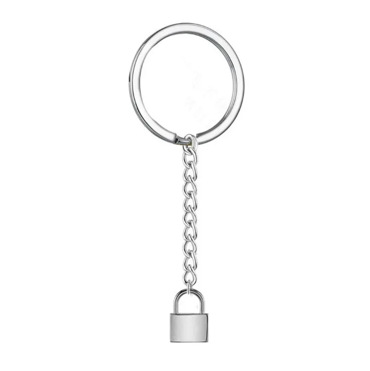 Брелок для ключей YSK520 серебряное кольцо длинный круглый раздельный брелок