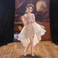 sequin princess girls dress for wedding flower girl dresses gown birthday outfits baby children clothes first communion vestidos