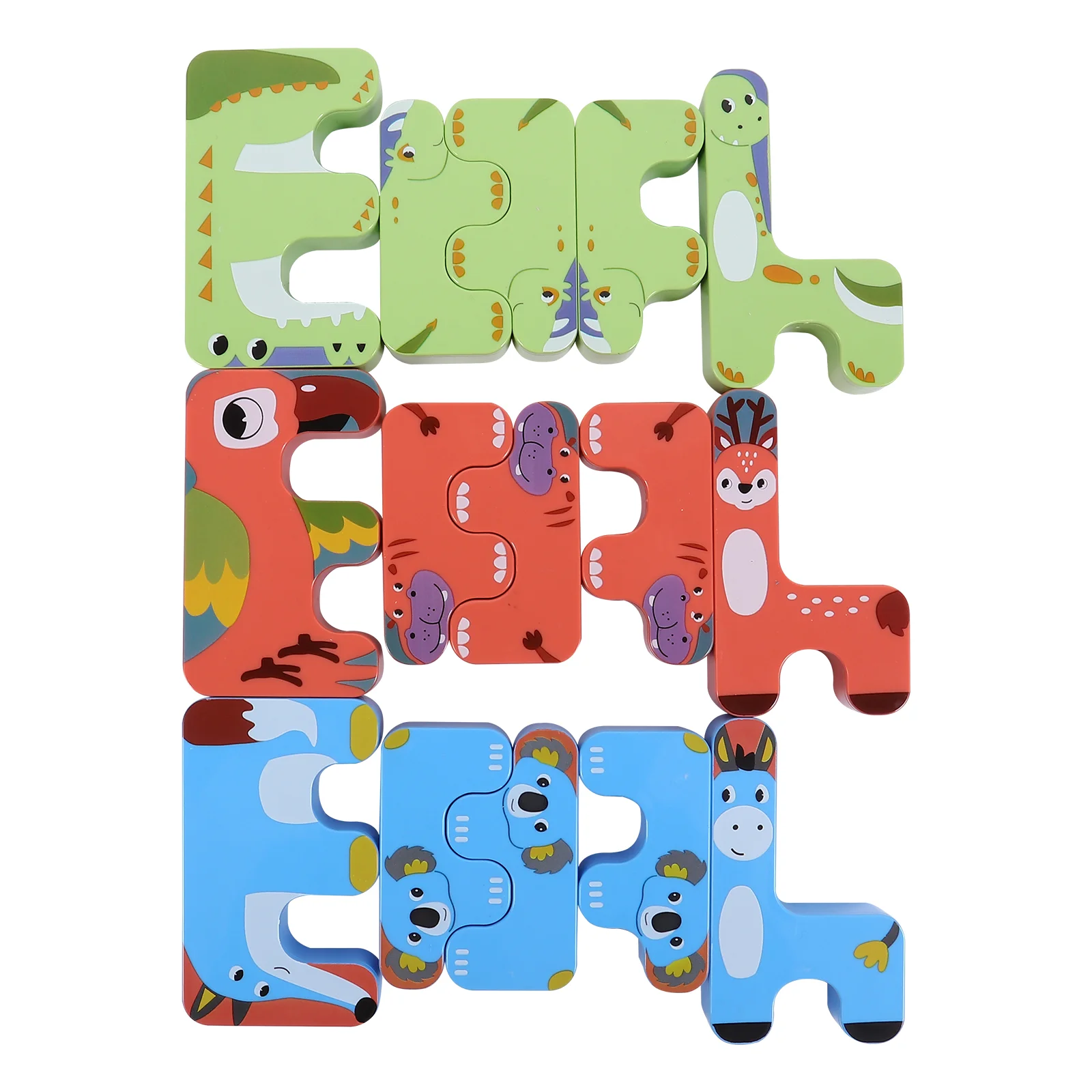 

1 Set Animals Balance Building Blocks Plastic Stacking Puzzle Educational Toys