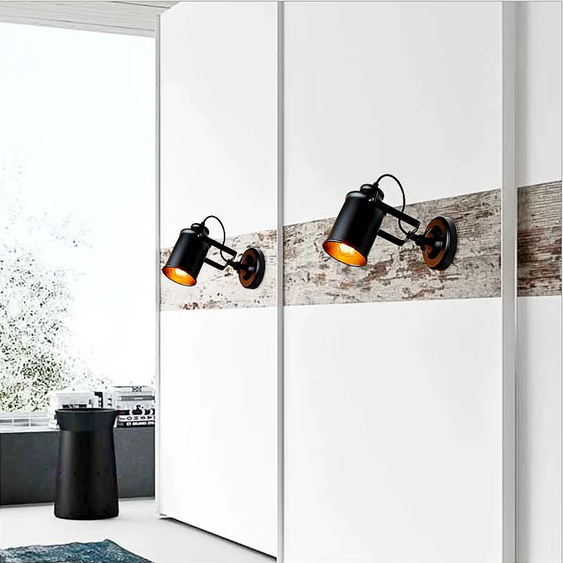 Винтажный Лофт настенный светильник для интерьера промышленный светодиодный