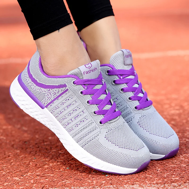 Zapatos mujer 2020 Новый светильник обувь для бега женщин кроссовки улицы устойчивые