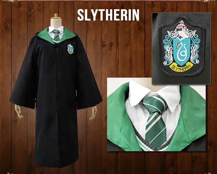 Robe Cape Cloak With Tie Scarf Wand Potter Glasses Ravenclaw Gryffindor Hufflepuff Slytherin Costume Adult Potter Cosplay