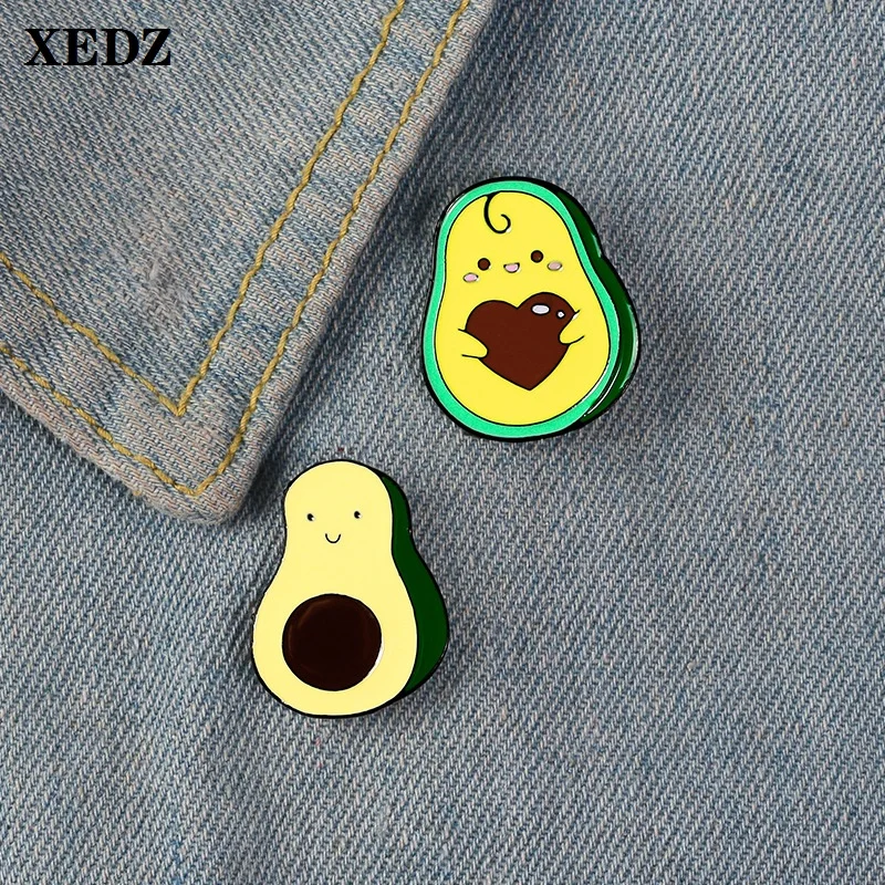 Брошь на лацкан XEDZ в виде авокадо фрукта | Украшения и аксессуары