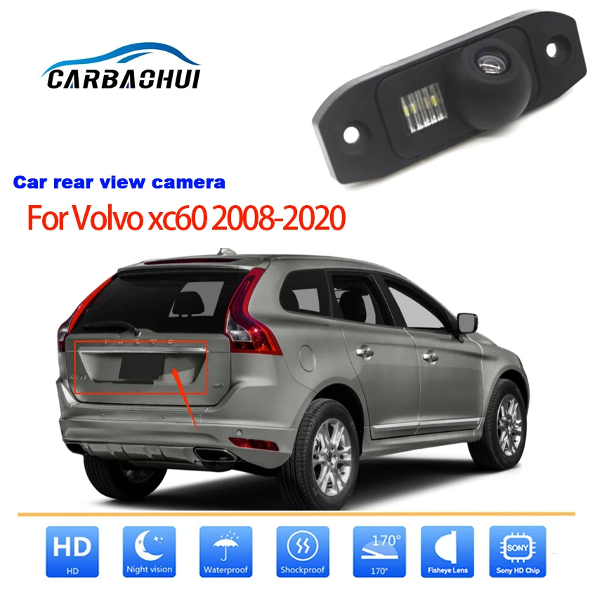 Car Rear View Camera For Volvo XC60 2007~2020 2013 2017-2022 Car Reverse Parking Camera Full HD CCD Waterproof high quality