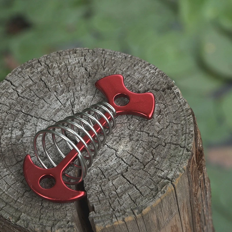 2 шт. Fishbone палатка колышки для палатки из алюминиевого сплава пол лак ногтей крюк