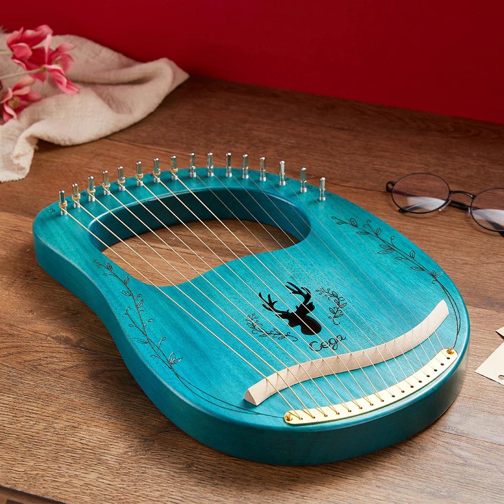 Muslady 16 струн модернизированная Lyre Harp портативная твердая древесина струна