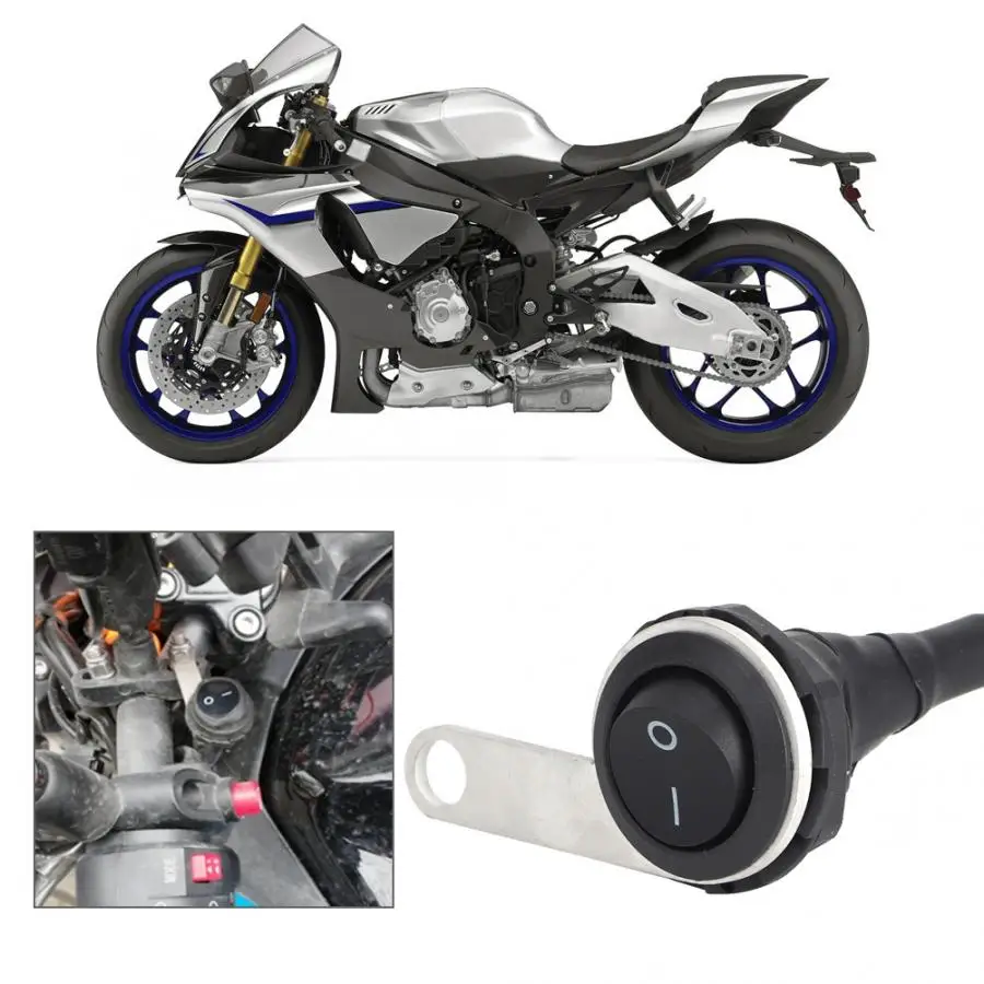 Motocicleta водонепроницаемый одиночный стальной Точечный светильник на руль