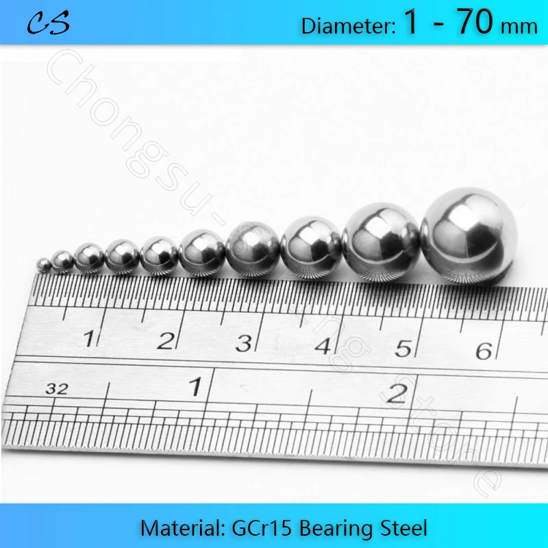 

Bearing Steel Ball Dia 1 1.5 2 2.5 3 3.5 4 4.5 5 5.5 - 70mm Solid Precision Balls Catapult Slingshot Hunting Bcycles Bearings