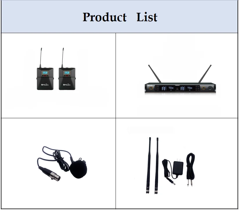 저렴한 공장 도매 Lavalier 옷깃 마이크 헤드셋 UHF 무선 마이크