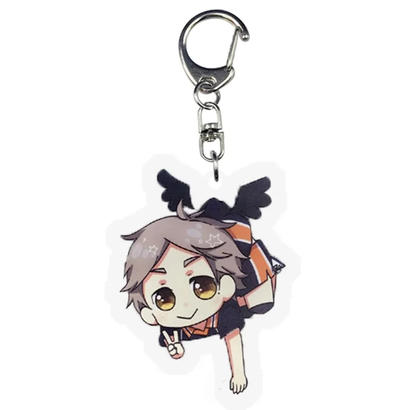 Милый брелок для ключей с героями мультфильмов маленький в форме крыльев