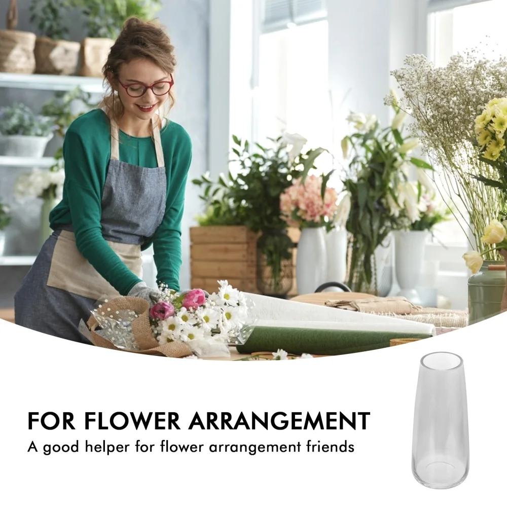 

Retro Glass Vase Flower Container Water Planter Vessel Adornment Flower Bottle