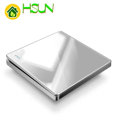 Высококачественная розетка с большой панелью 1 2 3 4 gang way серая переключателем тип