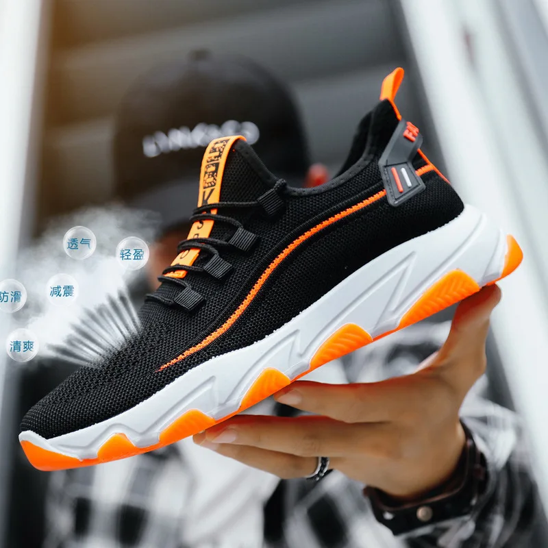 

Кроссовки на плоской подошве для мужчин и женщин, дышащие сетчатые легкие, Вулканизированная подошва, повседневная обувь для бега, весна