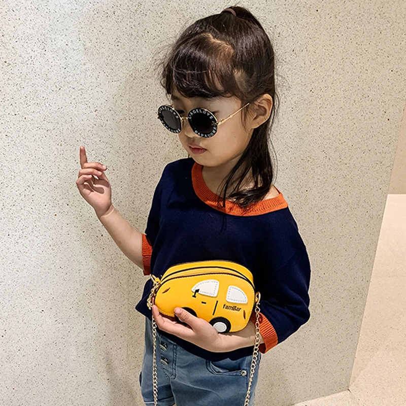 Мини сумки через плечо для детей девочек и мальчиков кошелек с мультяшным