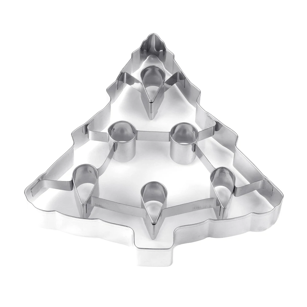 3D Рождественская елка из нержавеющей стали украшение для печенья резак формы