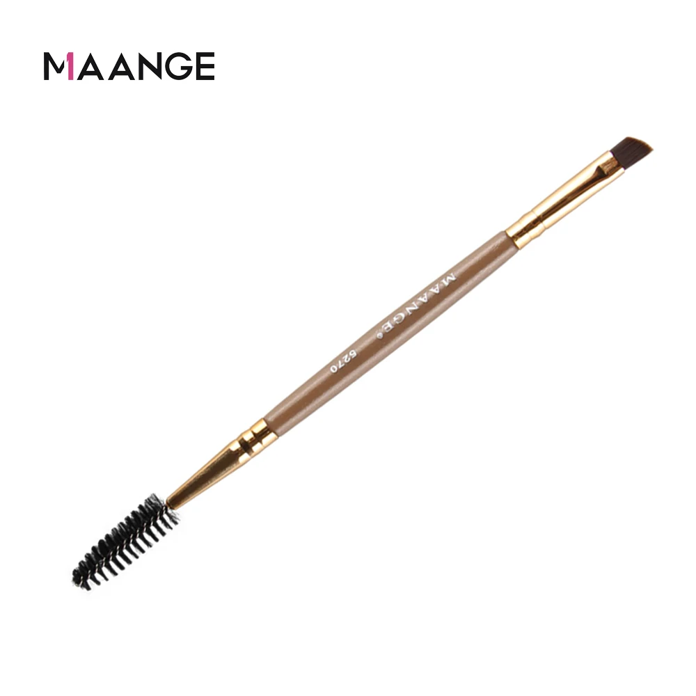 MAANGE 1 шт. Двусторонняя Кисть для макияжа бровей растушевка плоская Угловая
