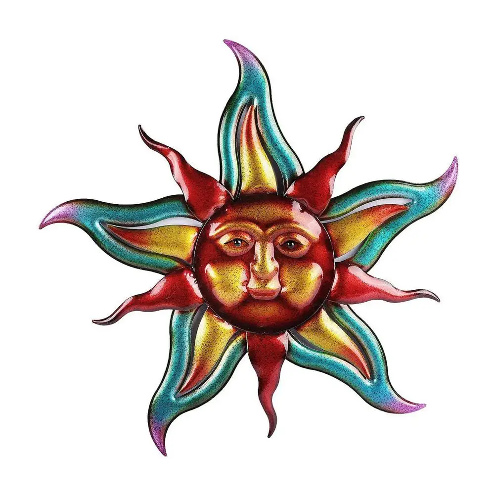 

Iron Art Sun Moon Wall Decoration Pendant Wall Art Decoration Antique Interior Metal Wall Hanging Sun Moon Craft Decoration