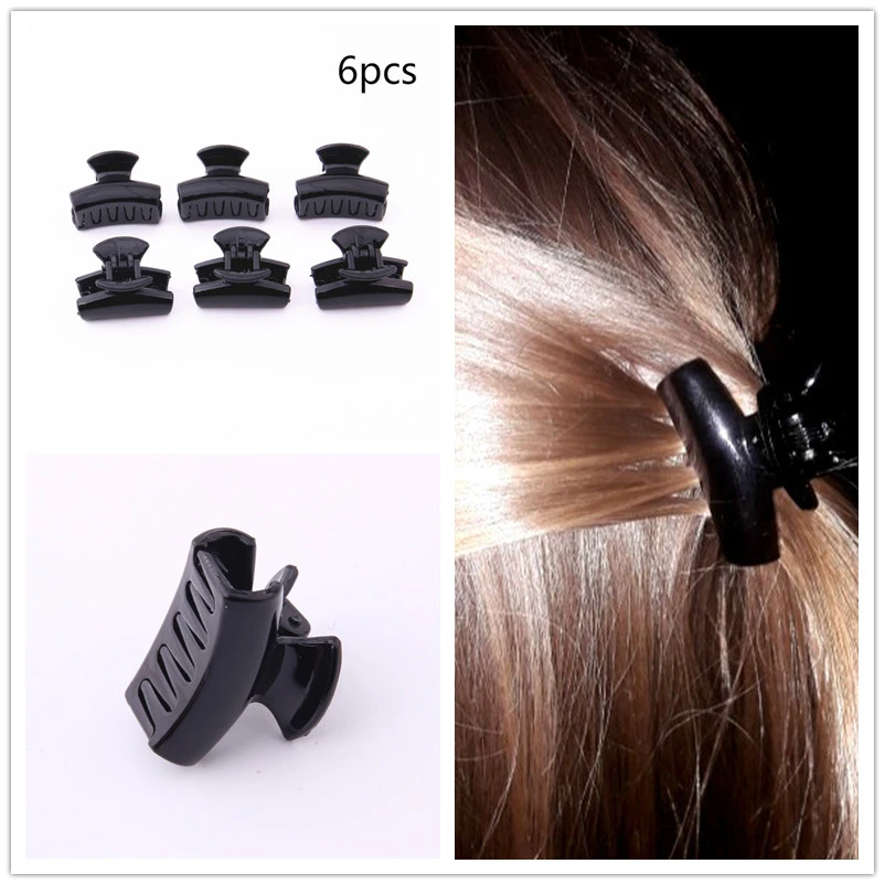 Заколки крабики для тонких волос 6 шт/уп.|hair clips for girls|fashion hair cliphair clip |