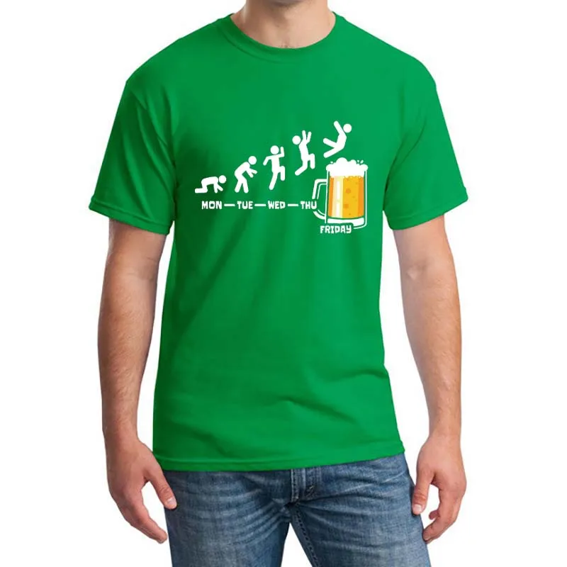 

Week Craft Bear T-shirt Men Tops Short Mouw T-shirt Katoen Mans Tshirt Katoen Casual Funny T-shirts Drinking tea Alcohol