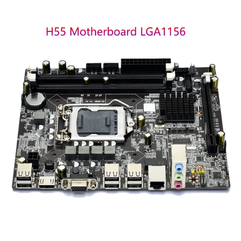 NEW-H55 Motherboard LGA1156 DDR3 Supports 8G SATA2.0 PCI-E X16 for Server Series | Компьютеры и офис
