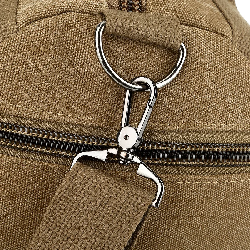 Customizable for Both Men and Women Hand Shoulder Canvas Cylindrical Casual Travel Fitness Clothing Package-Retro Bucket Bag