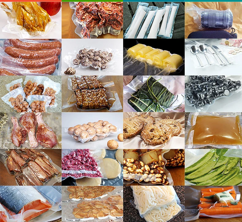5 рулонов/партия вакуумные пакеты для хранения продуктов, кухонные пакеты для упаковки свежих продуктов 20 см* 500 см
