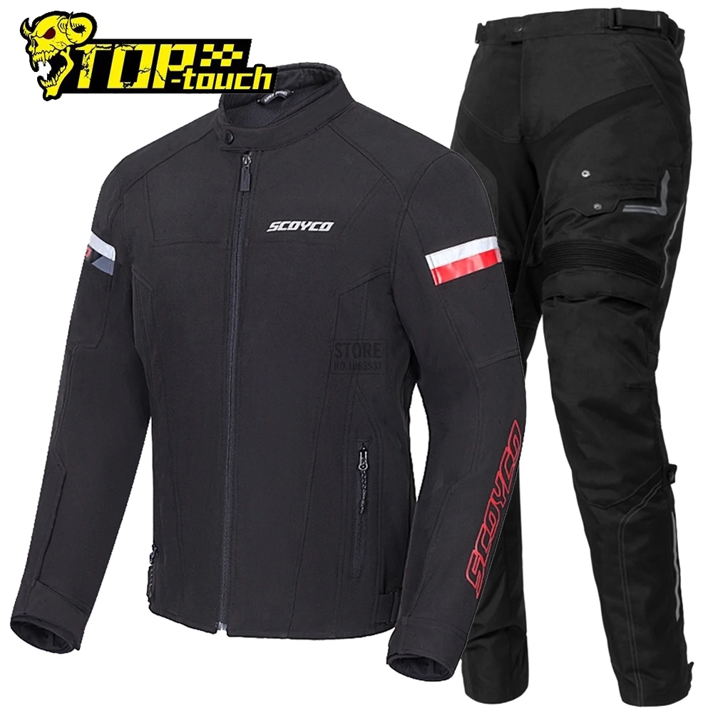 

SCOYCO Winter Motorcycle Jacket Men Anti-Fall Motocross Motobiker Waterproof Chaqueta Moto Overcoat With Removeable Linner Cloth
