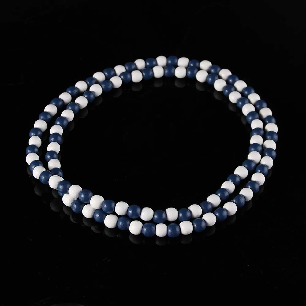 Оптовая продажа 10 шт./лот колье цепочка из искусственных бусин мужское