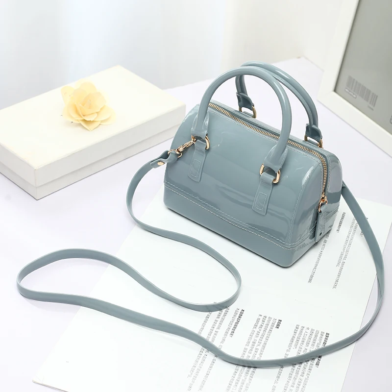 

HISUELY Silicone Summer Sweet Candy Jelly Handbags Women Casual Tote Bag Ladies Crossbody Shoulder Beach Bags Girls Pouch Bolsas