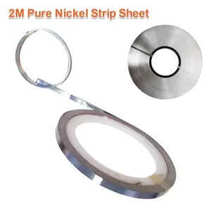 Лента из чистого никеля для точечной сварки литий-ионных аккумуляторов 18650, 0,1x5 мм, 2 м