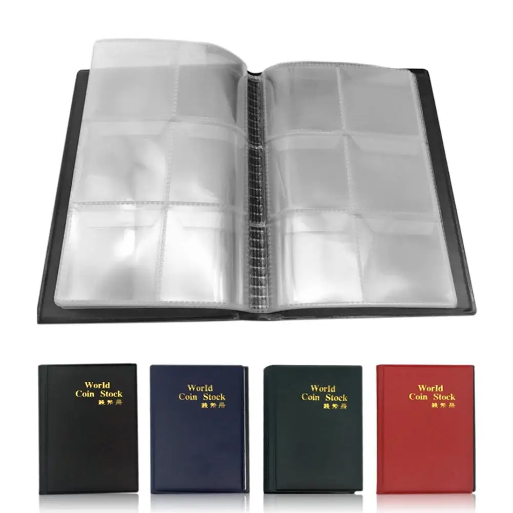 Альбом для сбора монет книга с 10 страниц 60 карманов органайзер домашнее