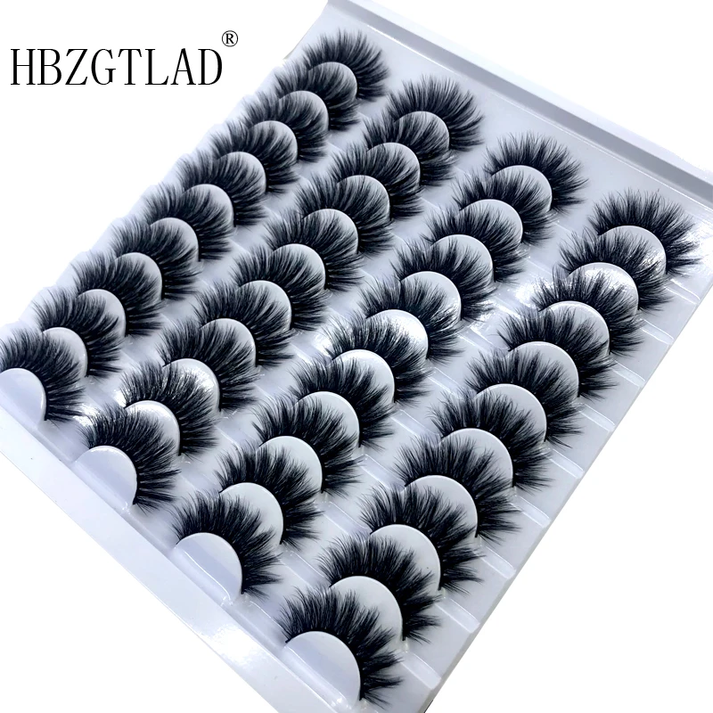 

NEW 2-20 pairs 8-25mm fake Eyelashes 100% Mink Eyelashes Mink Lashes Natural Dramatic Volume Eyelashes Extension False Eyelashes