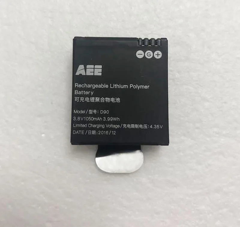 100% новый 3 8 V 1050mah аккумулятор для AEE D90 S90 S91B lyfe батареи|Аккумуляторы мобильных