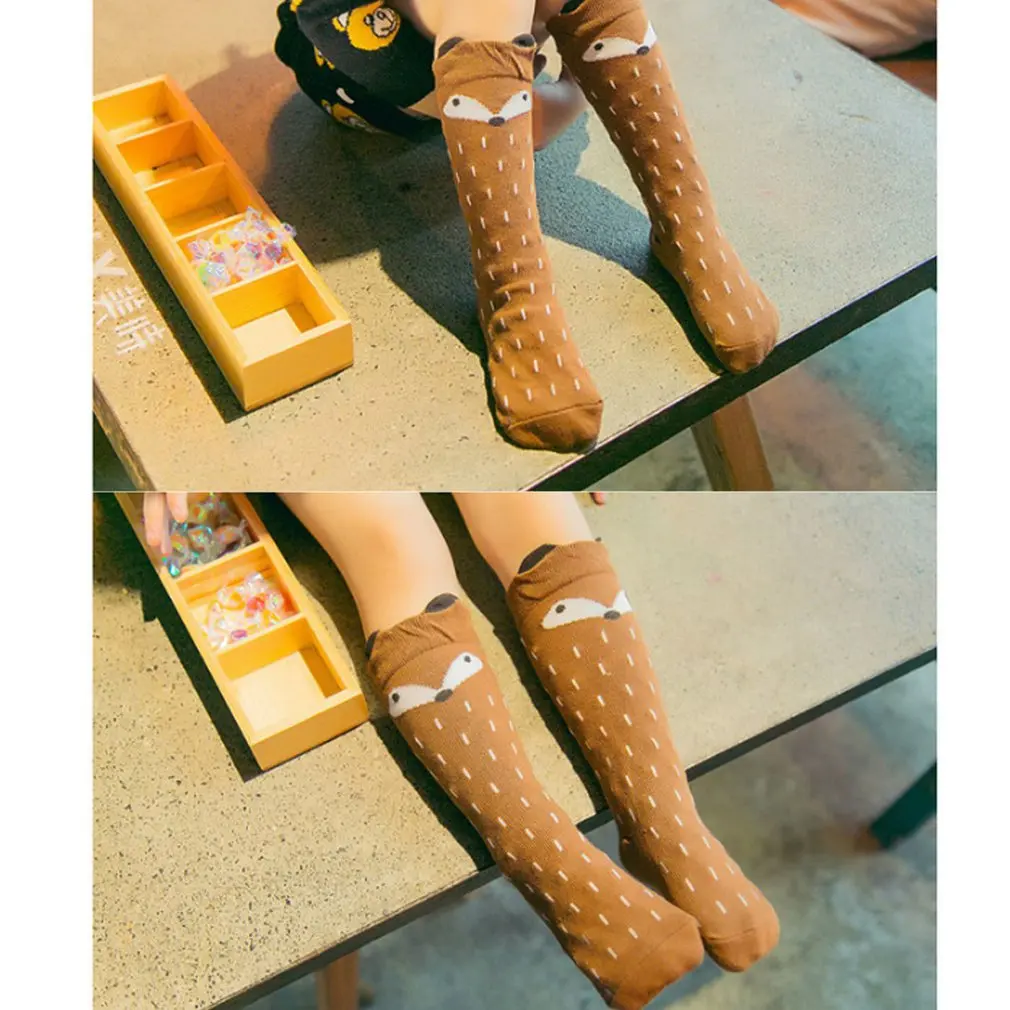 

Children's Socks Spring And Summer Thick Cotton Cute Cartoon Anti-skid Breathable Floor Baby Mid tube Socks