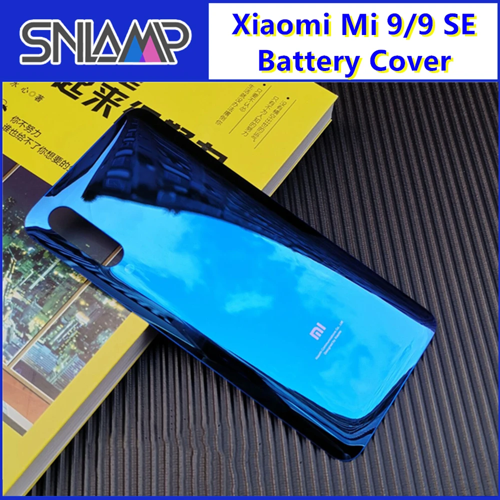 Xiao mi 9 оригинальный корпус для Xiaomi батарейный отсек дверей Стекло SE аккумулятор