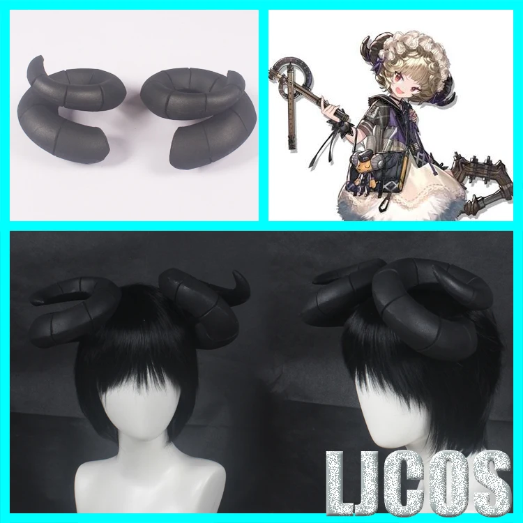 

Anime Game Arknights Bena Hair Clip headband Cosplay Costume Men Women Student Horn Barrettes Hair Accessories Xmas Gifts