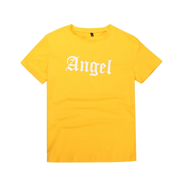 

New round neck printed white T-shirt with short sleeves for casual and versatile summer