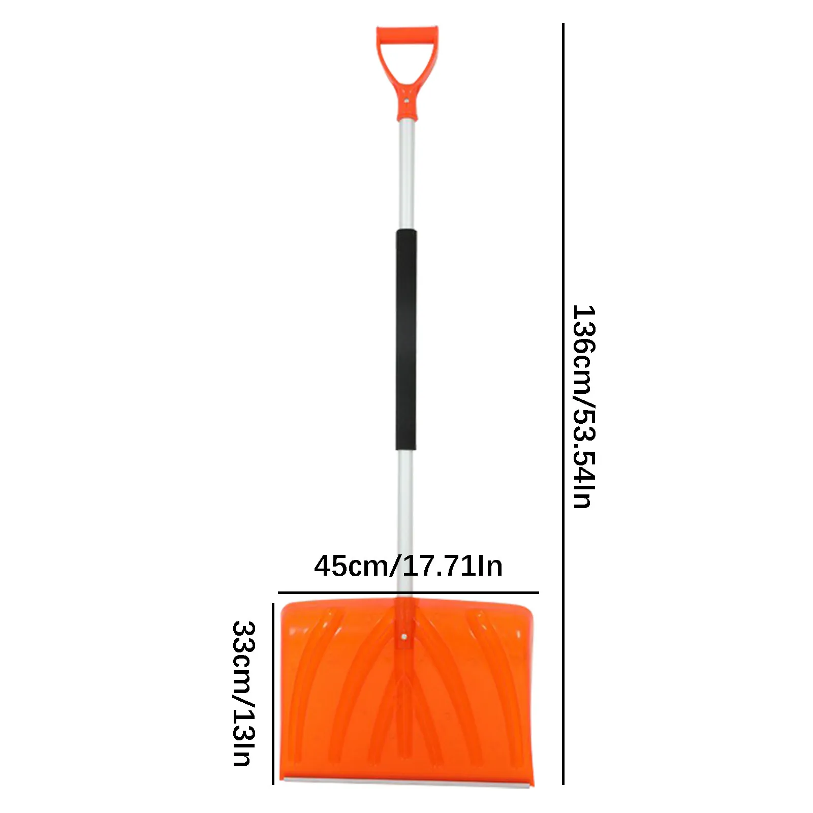 

Snow Shovel Detachable Snow Scraper Snow Remover with Comfortable Grip Handle Anti-Freeze Telescopic Snow Scraper Camping