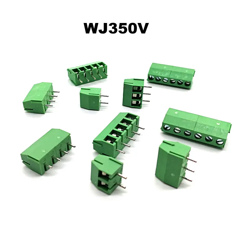 100 шт. шаг 3 5 96 мм PCB винтовой клеммный блок коннектор Bornier WJ350V прямой 2/3 контактный