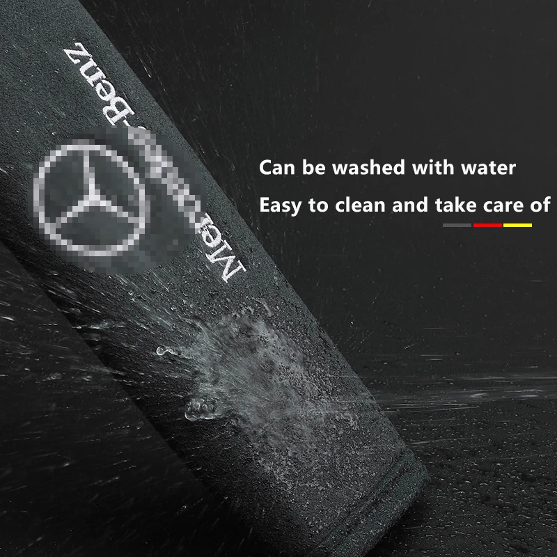 

2Pcs Alcantara Material Car Seat Belt Shoulder Cover Car Seat Belt Cover Suitable For Mercedes-Benz Car Shoulder Pad Protector